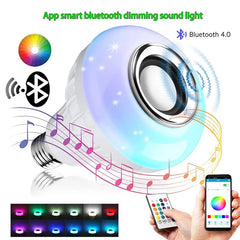 RGB Bluetooth Speaker Smart Bulb