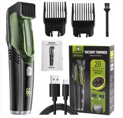 Washable Electric Vacuum Beard Trimmer